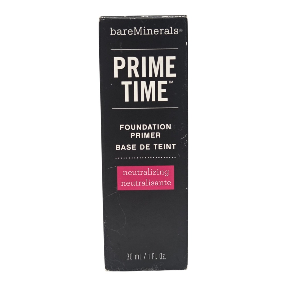 bareMinerals Prime Time Foundation Primer Neutralizing 30ml 1oz Yellow Base